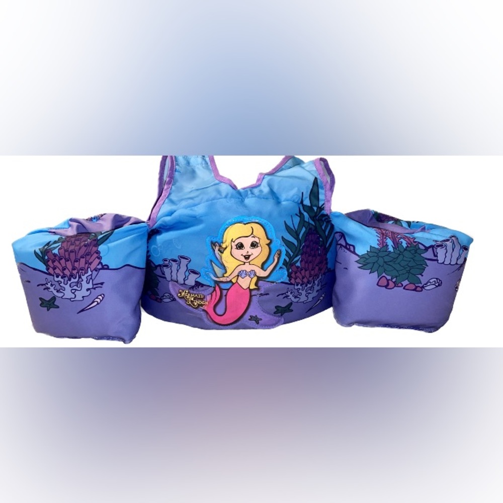 NWOT Body Glove Adjustable Mermaid Vest Back Buckle Closure Floatie Life Vest